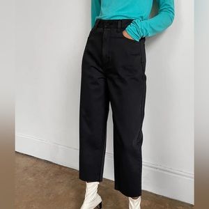 [SOLD] Oak + Fort Tapered Black Jeans